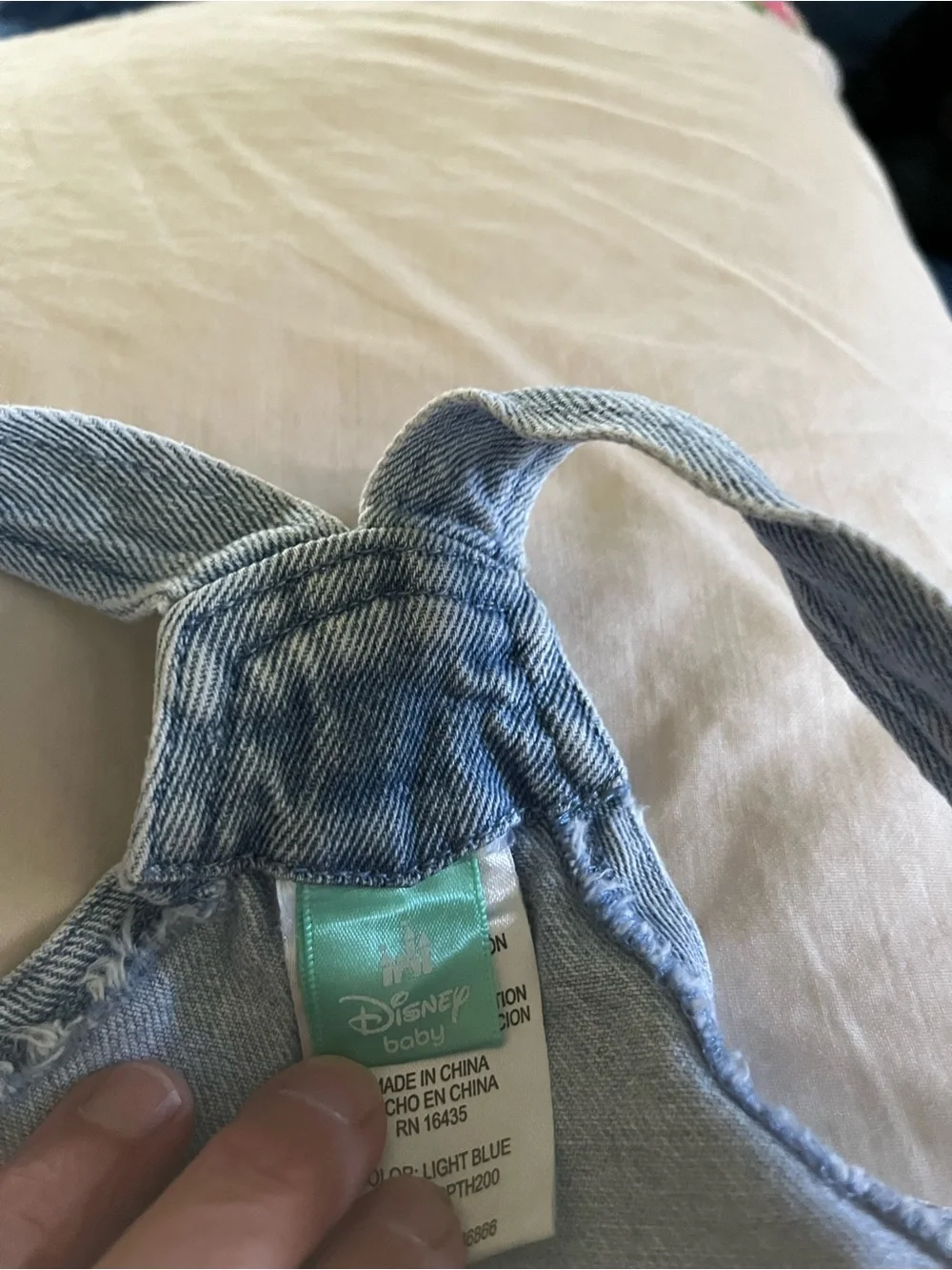 Carter's Light Blue Denim Overalls with Toy Story Patches